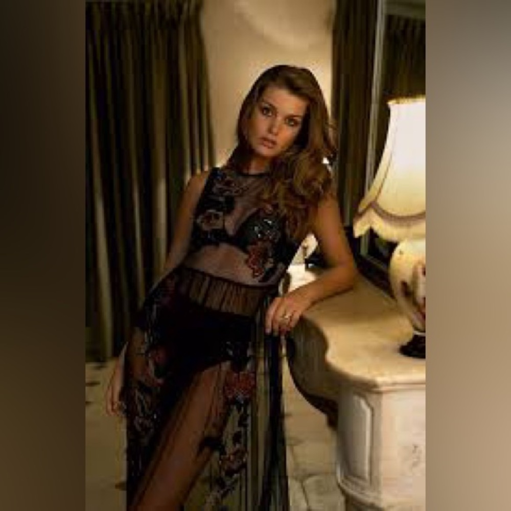 NWT Anthropologie Not So Serious by Pallavi Moham Midnight Garden Dress - 16W